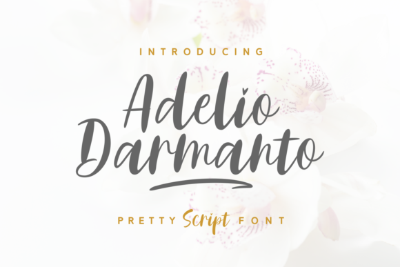 Adelio Darmanto: A Script Typeface for Elegant Editorial Design