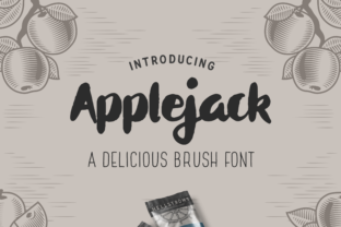Applejack: The Chubby Brush Script Typeface for Handmade Brands