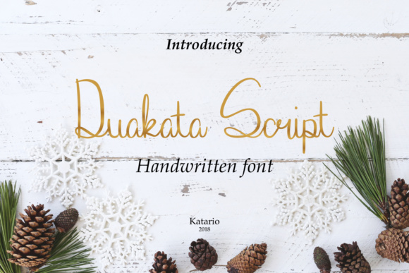 Duakata: A Natural Script Font for Modern Brand Identity