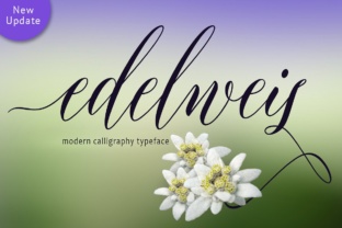 Edelweis: The Elegant Script Font for Handmade Crafts and Labels