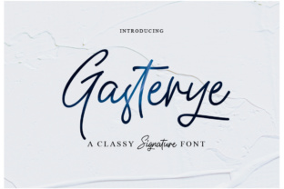 Gasterye: The Relaxed Hand-Lettered Typeface for Modern Branding