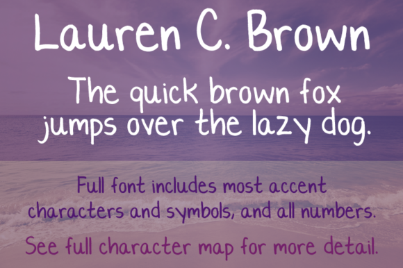 Lauren C. Brown: A Handwritten Typeface for Editorial Design