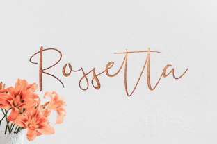 Rossetta: A Feminine Script Font for Elegant Editorial Design