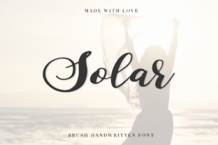 Solar Font: A Brushy Typeface for Warm Brand Identities