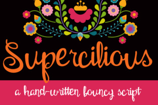 Supercilious: A Playful Script Typeface for Editorial Design