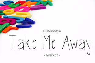 Take Me Away: A Delicate Script Font for Editorial Design