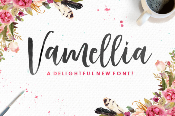 Vamellia: The Brush Stroke Font That Elevates Your Brand Identity
